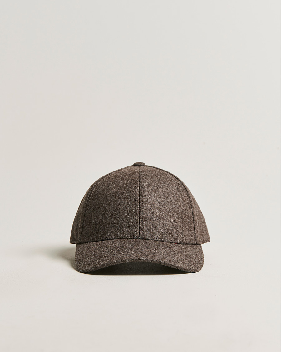 Heren | Varsity Headwear Flannel Baseball Cap Taupe Brown | Varsity Headwear | Flannel Baseball Cap Taupe Brown