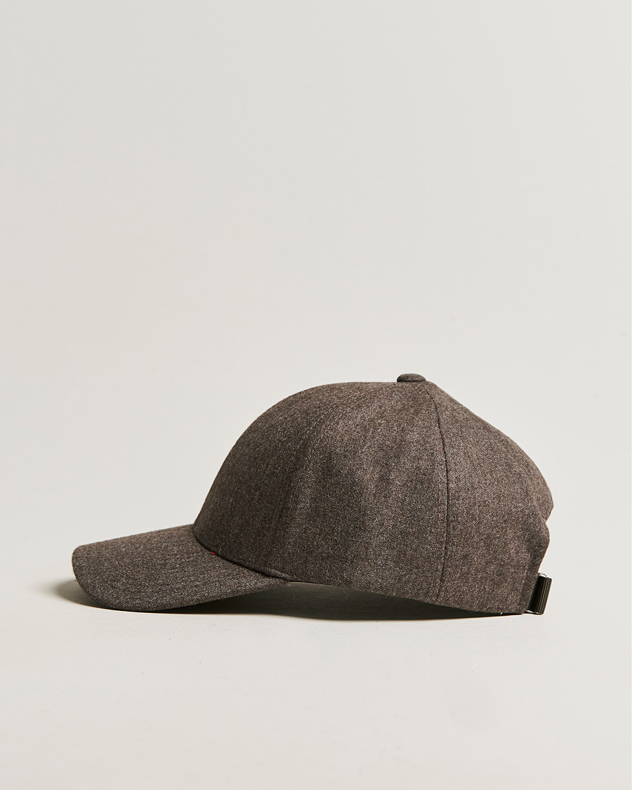 Heren | Varsity Headwear Flannel Baseball Cap Taupe Brown | Varsity Headwear | Flannel Baseball Cap Taupe Brown