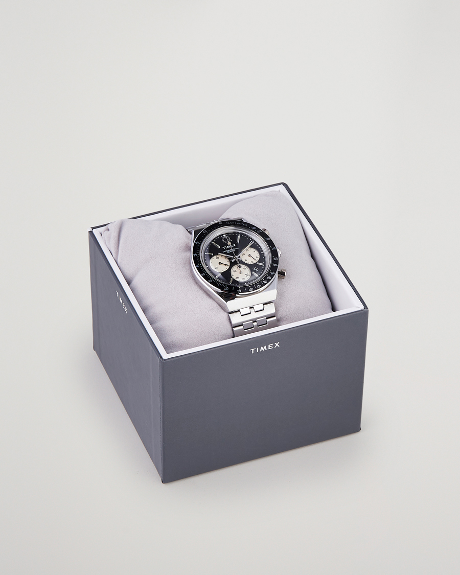 Heren | Timex Q Chronograph 40mm Black Dial | Timex | Q Chronograph 40mm Black Dial