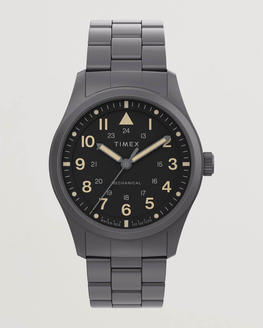 Homme | Timex Field Post Mechanical Watch 38mm Gunmetal Finish | Timex | Field Post Mechanical Watch 38mm Gunmetal Finish