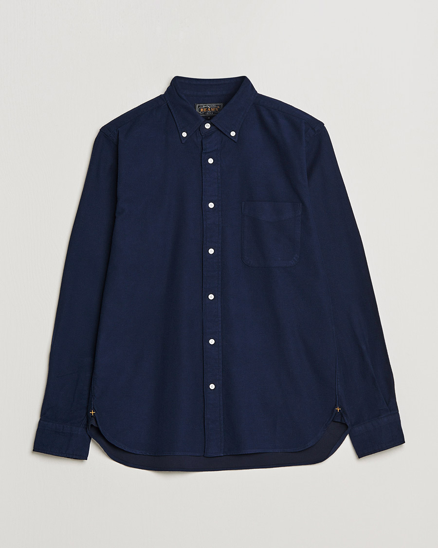 Homme | Chemises | BEAMS PLUS | Flannel Button Down Shirt Navy