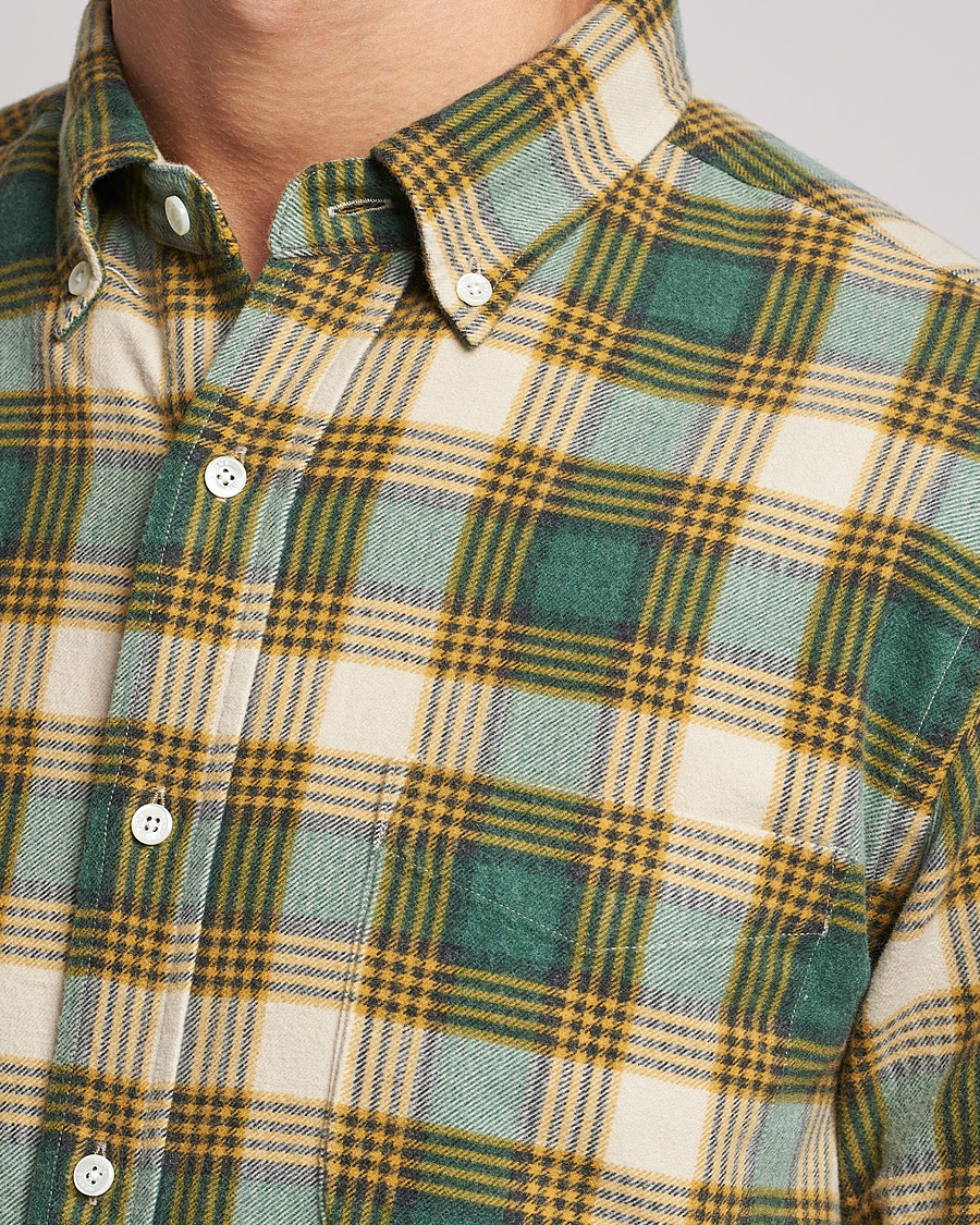Homme | Chemises | BEAMS PLUS | Flannel Button Down Shirt Green Check