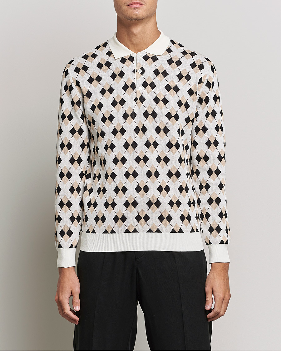 Homme | Pulls Et Tricots | BEAMS PLUS | Argyle Knitted Polo Off White