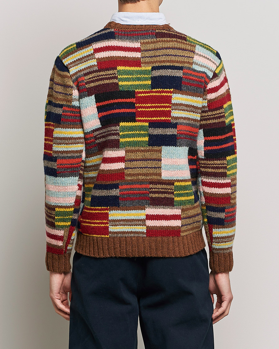 Homme | Pulls Et Tricots | BEAMS PLUS | Hand Knit Patchwork Sweater Multi Stripe
