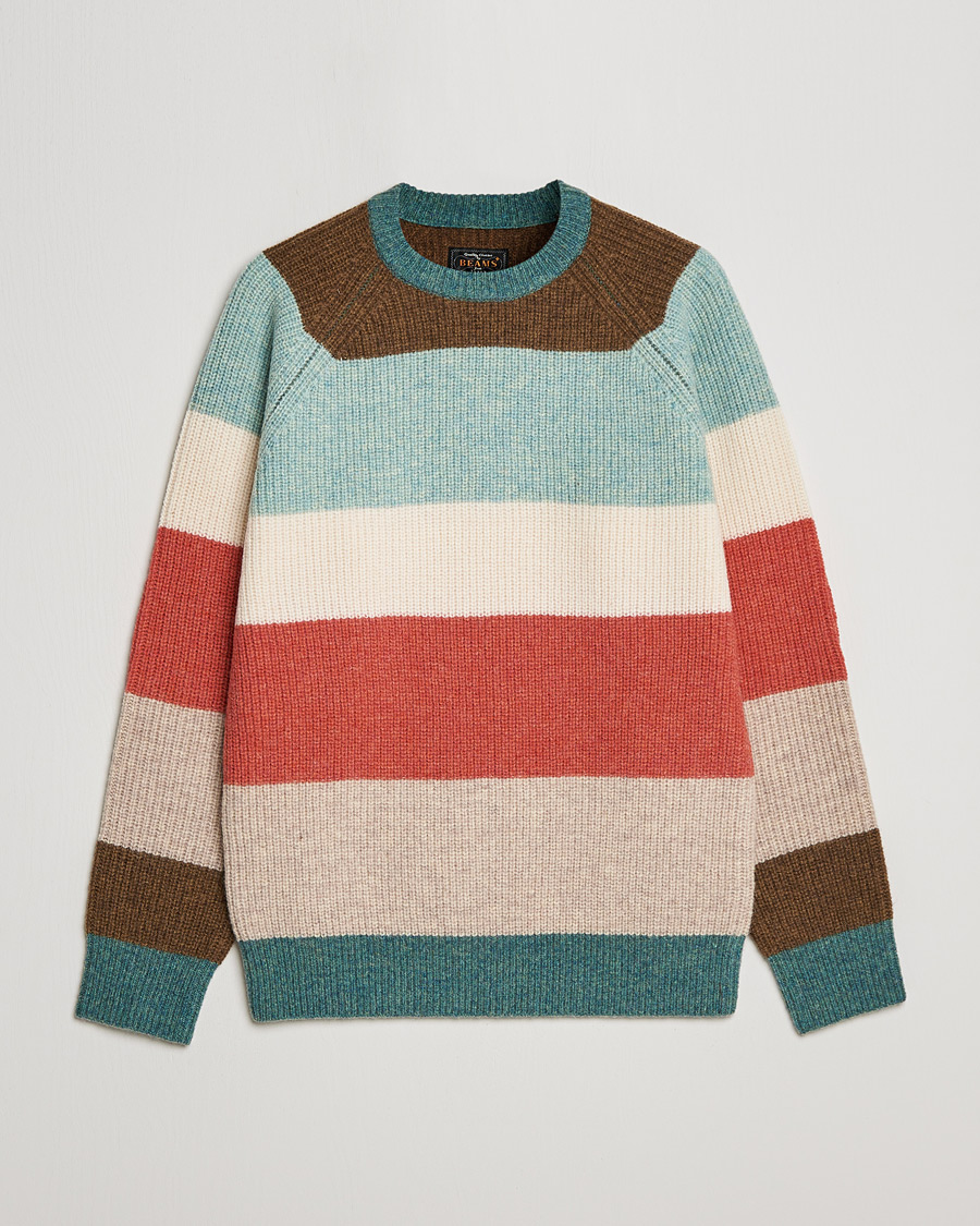 Homme | Pulls Et Tricots | BEAMS PLUS | Block Stripe Sweater Multi Stripe