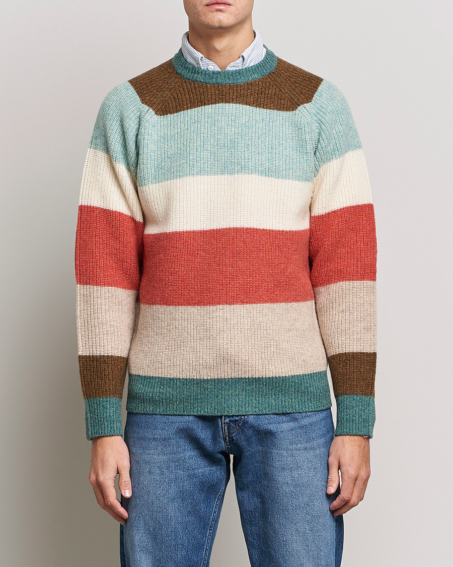 Homme | Pulls Et Tricots | BEAMS PLUS | Block Stripe Sweater Multi Stripe