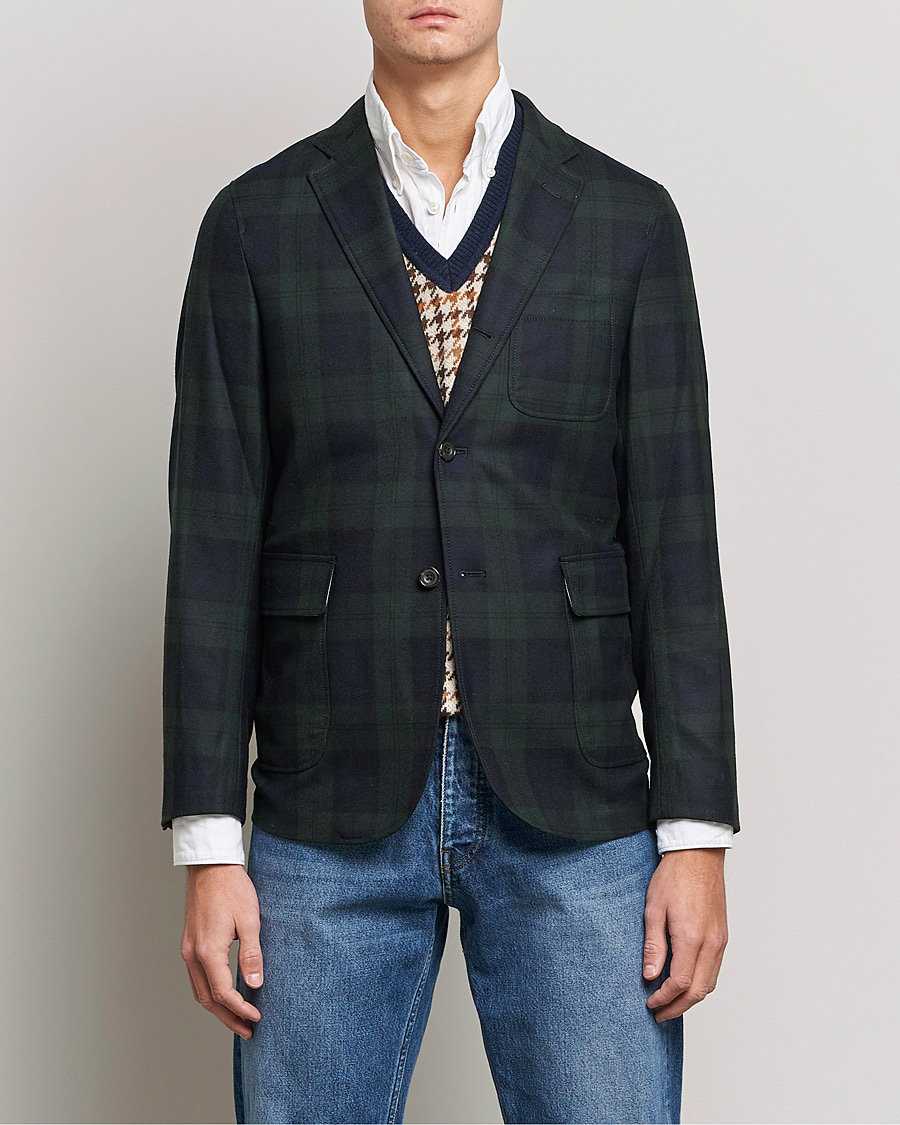 Homme | Blazers | BEAMS PLUS | Flannel Blazer Blackwatch