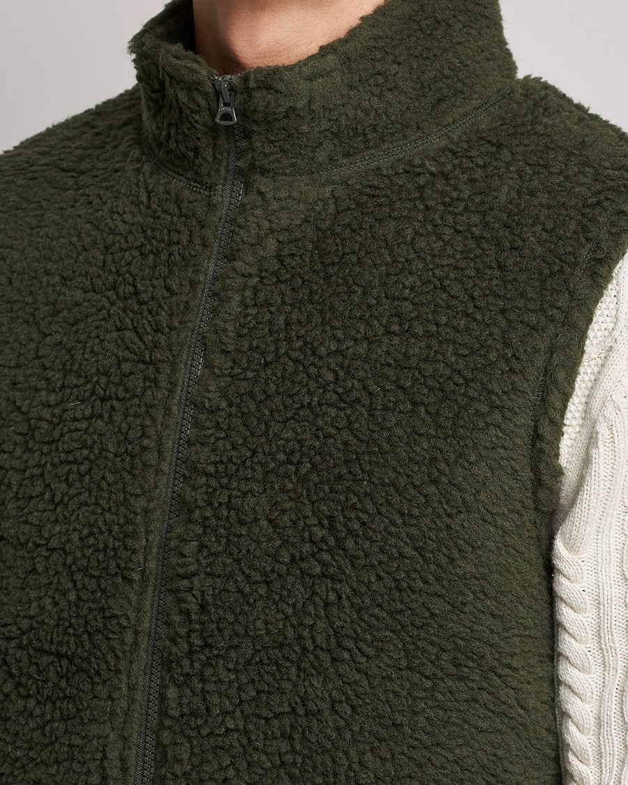 Homme | Manteaux Et Vestes | BEAMS PLUS | Boa Fleece Vest Forest Green