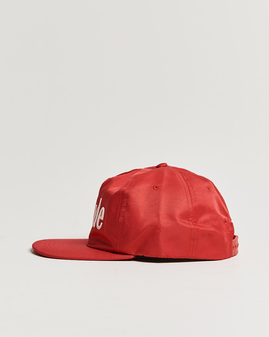 Heren | Rhude Satin Logo Cap Red/White | Rhude | Satin Logo Cap Red/White