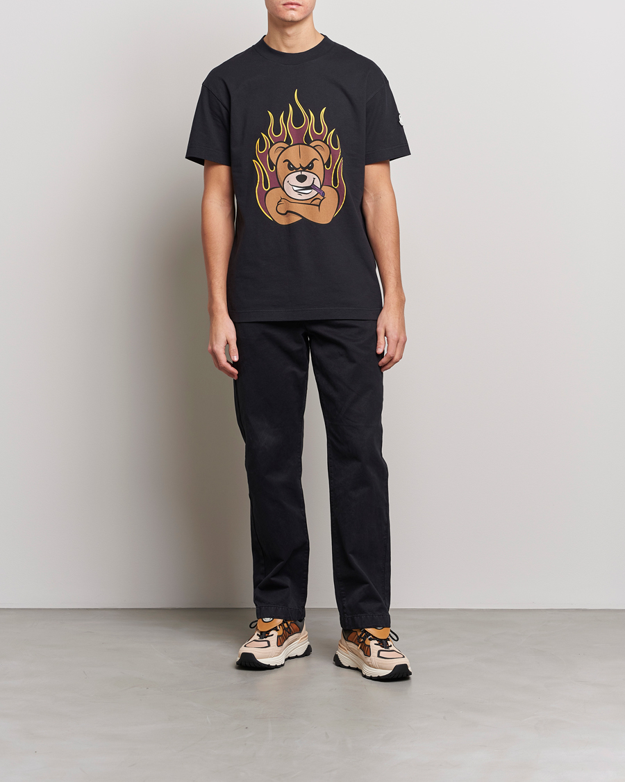 Heren | T-shirts | Moncler Genius | 8 Palm Angels Bear Motif T-Shirt Black