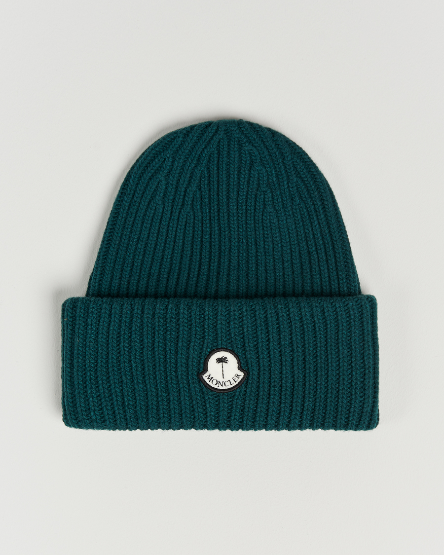 Homme | 8 Moncler Genius Palm Angels Wool Beanie Green | Moncler Genius | 8 Palm Angels Wool Beanie Green