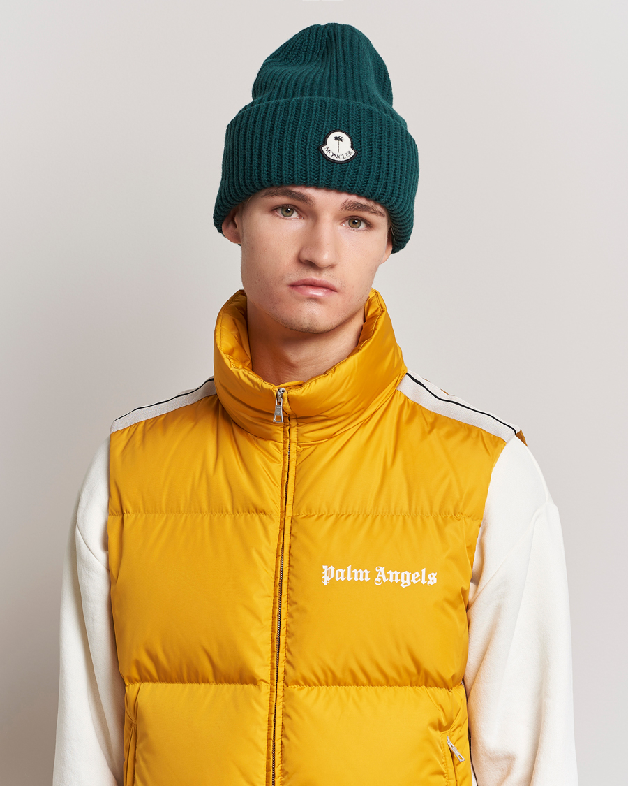Homme | 8 Moncler Genius Palm Angels Wool Beanie Green | Moncler Genius | 8 Palm Angels Wool Beanie Green