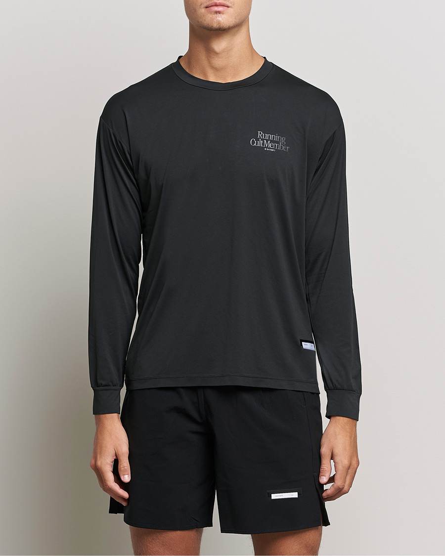 Homme | T-shirts | Satisfy | AuraLite Long Sleeve T-Shirt Black
