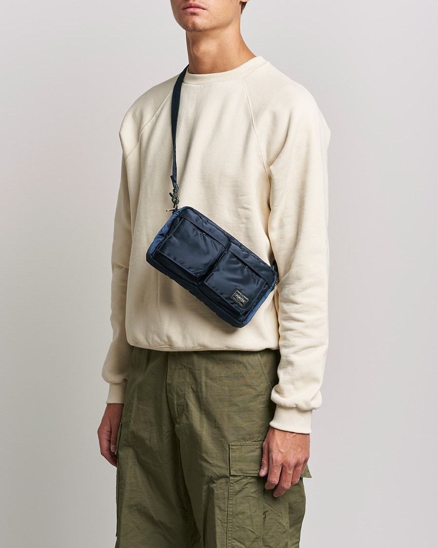 Homme | Porter-Yoshida & Co. Tanker Small Shoulder Bag Iron Blue | Porter-Yoshida & Co. | Tanker Small Shoulder Bag Iron Blue