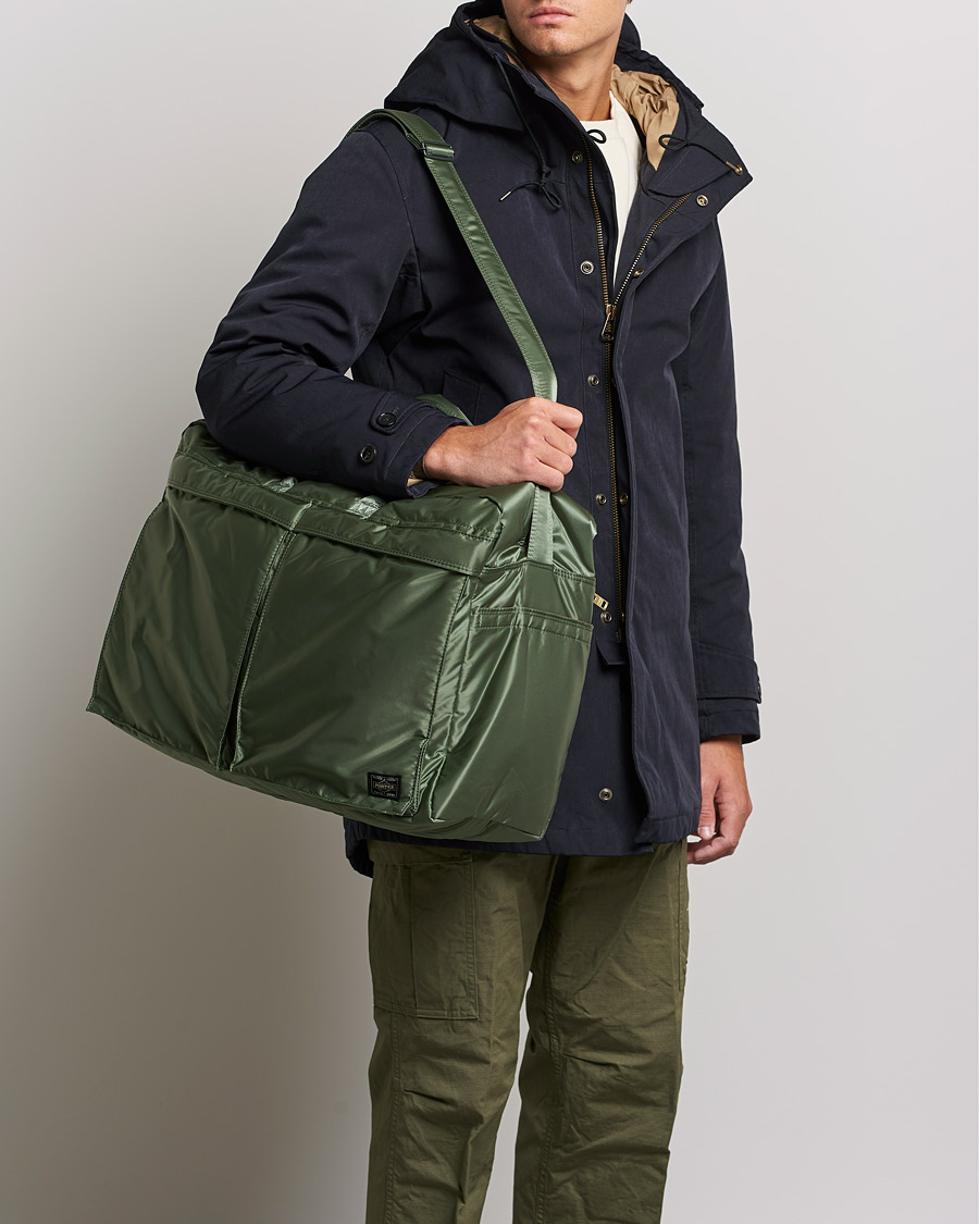 Homme | Porter-Yoshida & Co. Tanker 2Way Boston Weekender Sage Green | Porter-Yoshida & Co. | Tanker 2Way Boston Weekender Sage Green