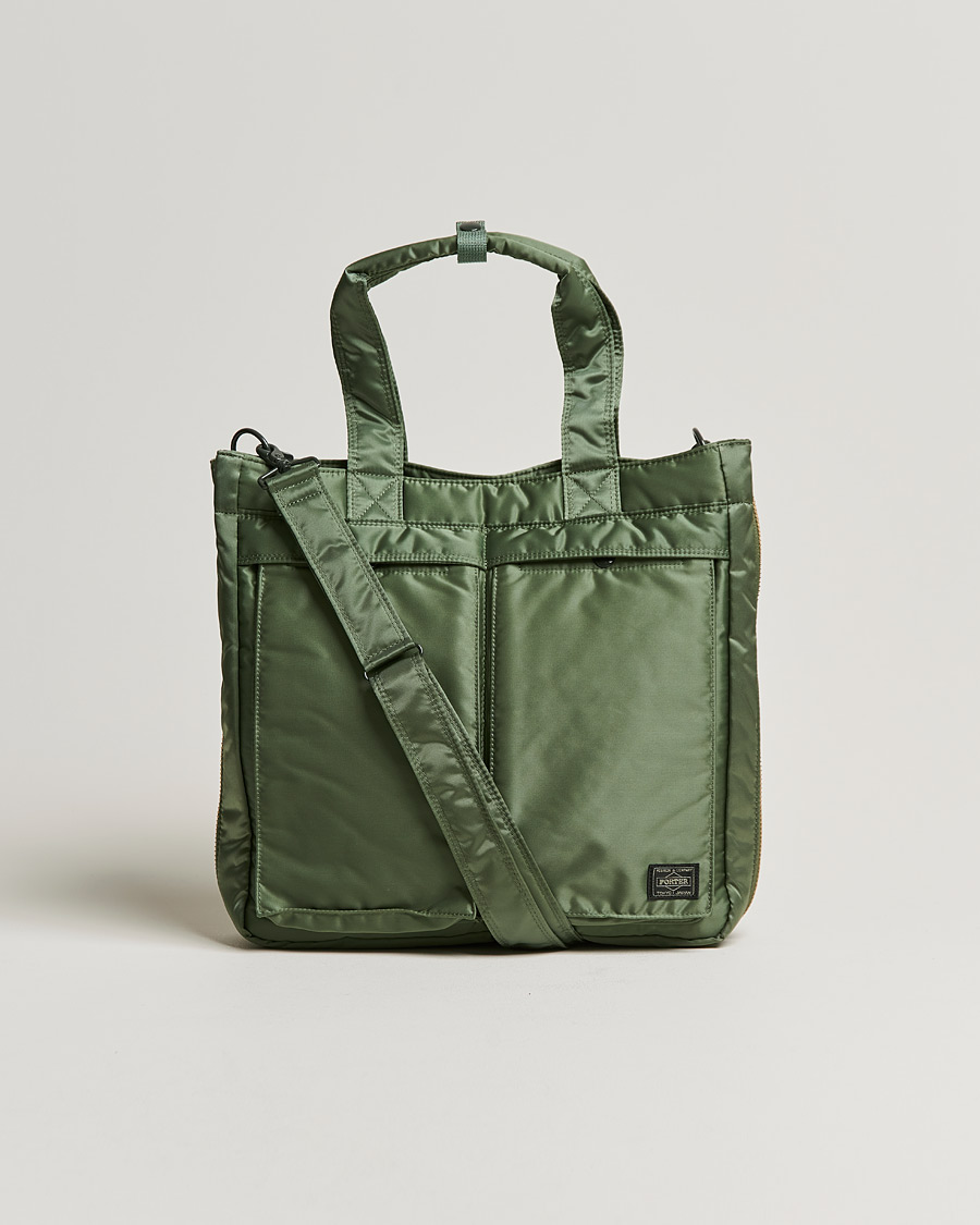 Homme | Porter-Yoshida & Co. Tanker Tote Bag Sage Green | Porter-Yoshida & Co. | Tanker Tote Bag Sage Green