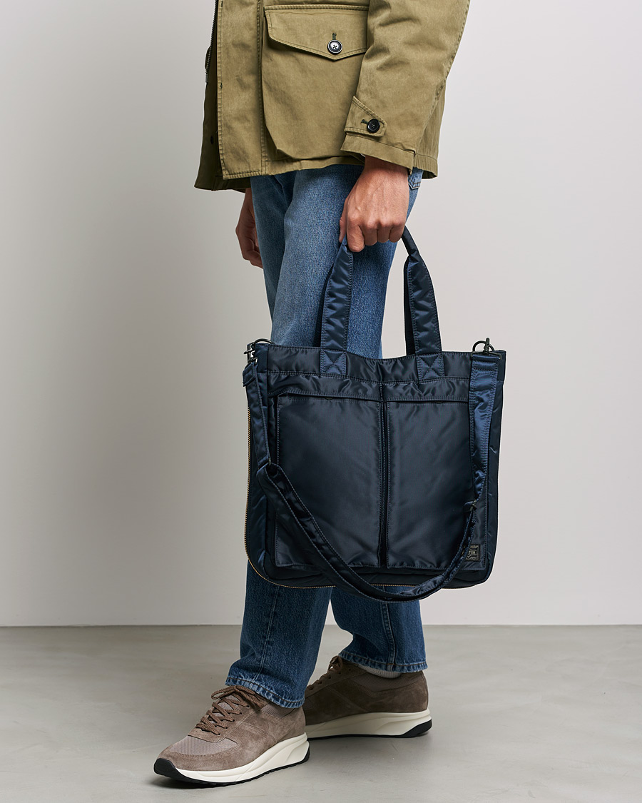 Homme | Porter-Yoshida & Co. Tanker Tote Bag Iron Blue | Porter-Yoshida & Co. | Tanker Tote Bag Iron Blue