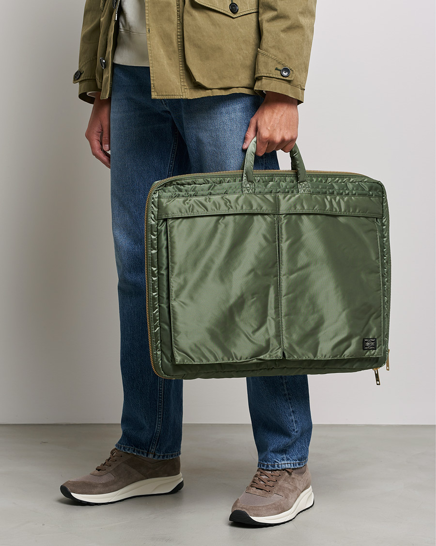 Homme | Porter-Yoshida & Co. Tanker Garment Bag Sage Green | Porter-Yoshida & Co. | Tanker Garment Bag Sage Green