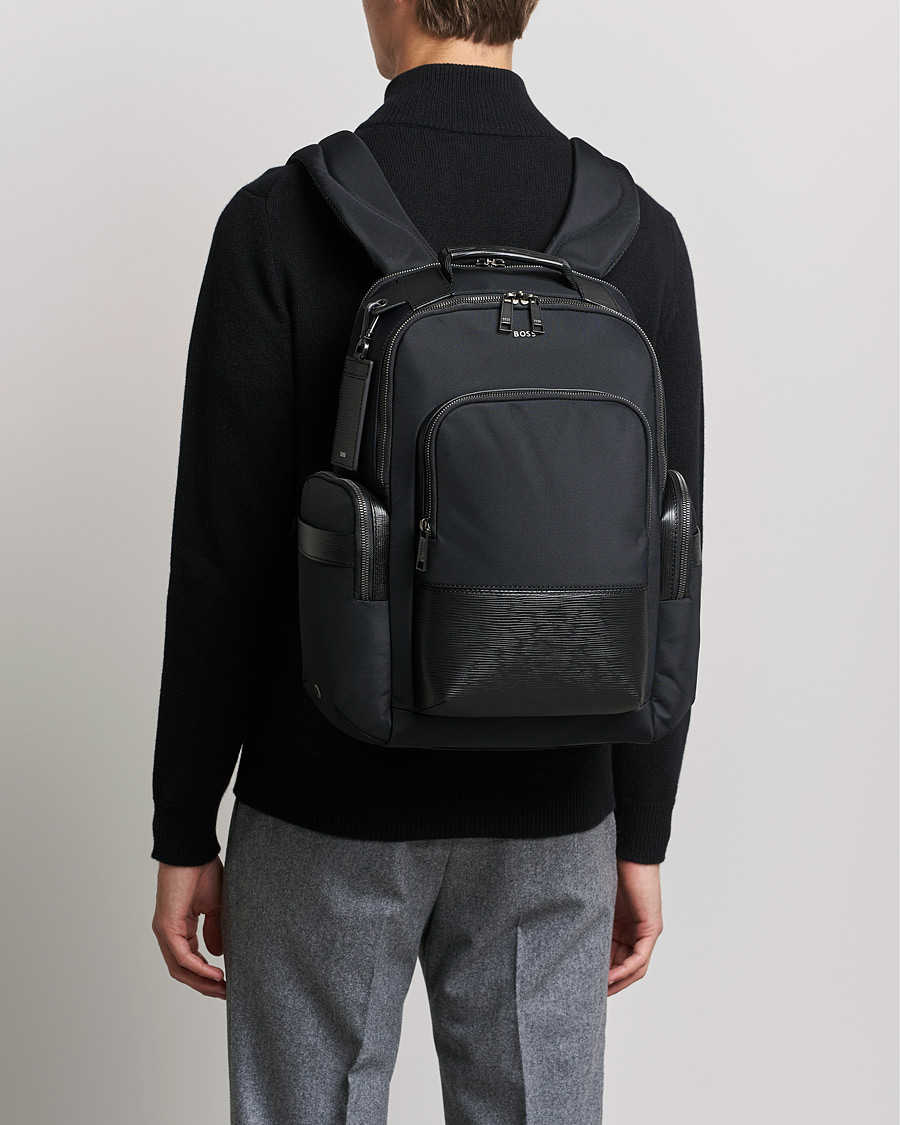Homme | First Class Backpack Black | BOSS BLACK | First Class Backpack Black