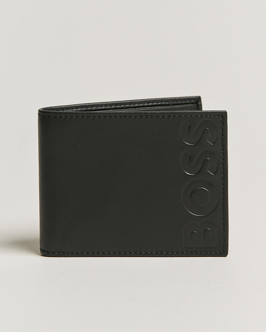 Heren | Portemonnees | BOSS BLACK | Signature Leather Wallet Black