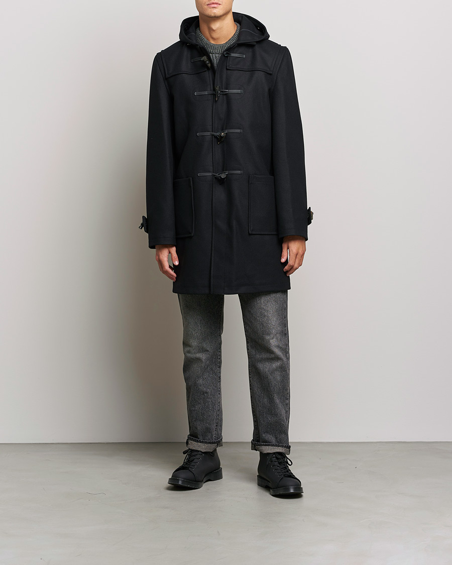 Heren | Jassen | Gloverall | Cashmere Blend Duffle Coat Black