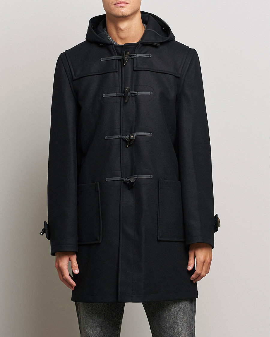 Heren | Jassen | Gloverall | Cashmere Blend Duffle Coat Black