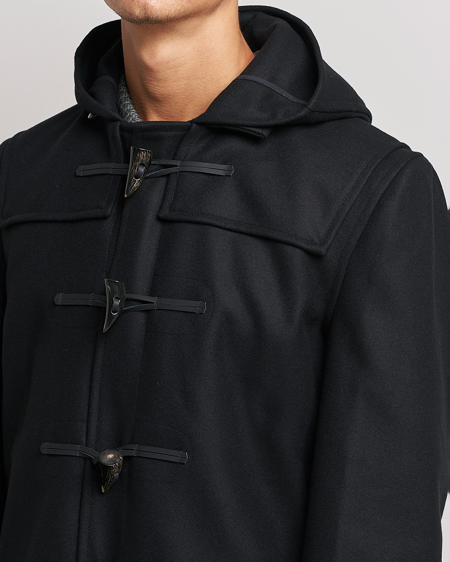 Heren | Jassen | Gloverall | Cashmere Blend Duffle Coat Black