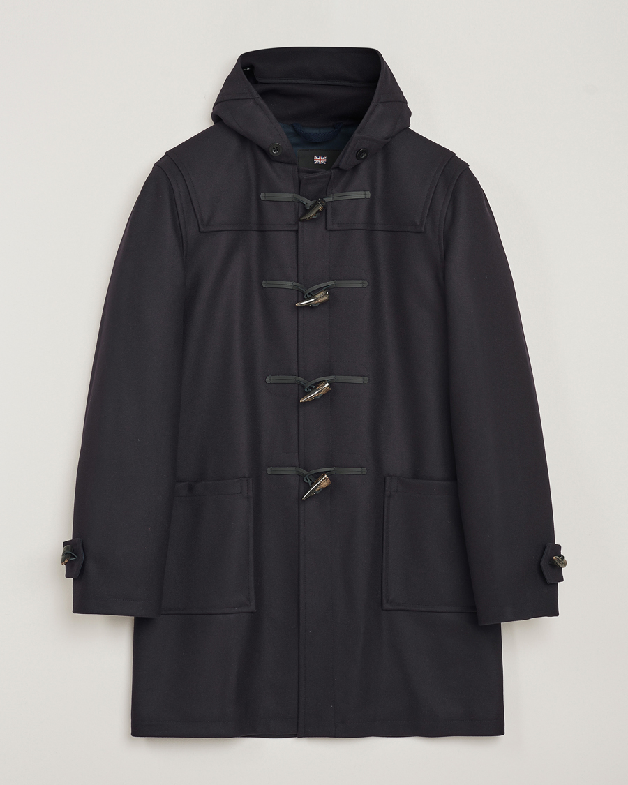 Heren | Jassen | Gloverall | Cashmere Blend Duffle Coat Navy