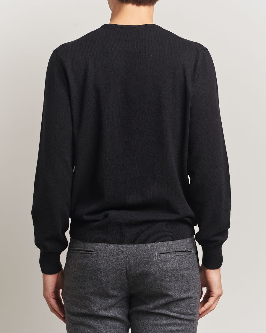 Heren | Truien | Piacenza Cashmere | Cashmere Crew Neck Sweater Black
