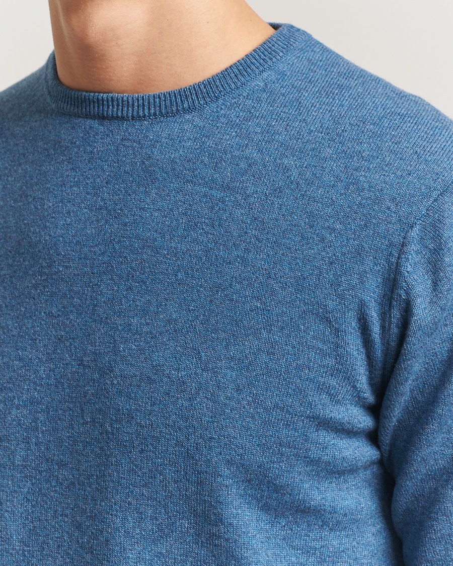 Homme | Pulls Et Tricots | Piacenza Cashmere | Cashmere Crew Neck Sweater Light Blue