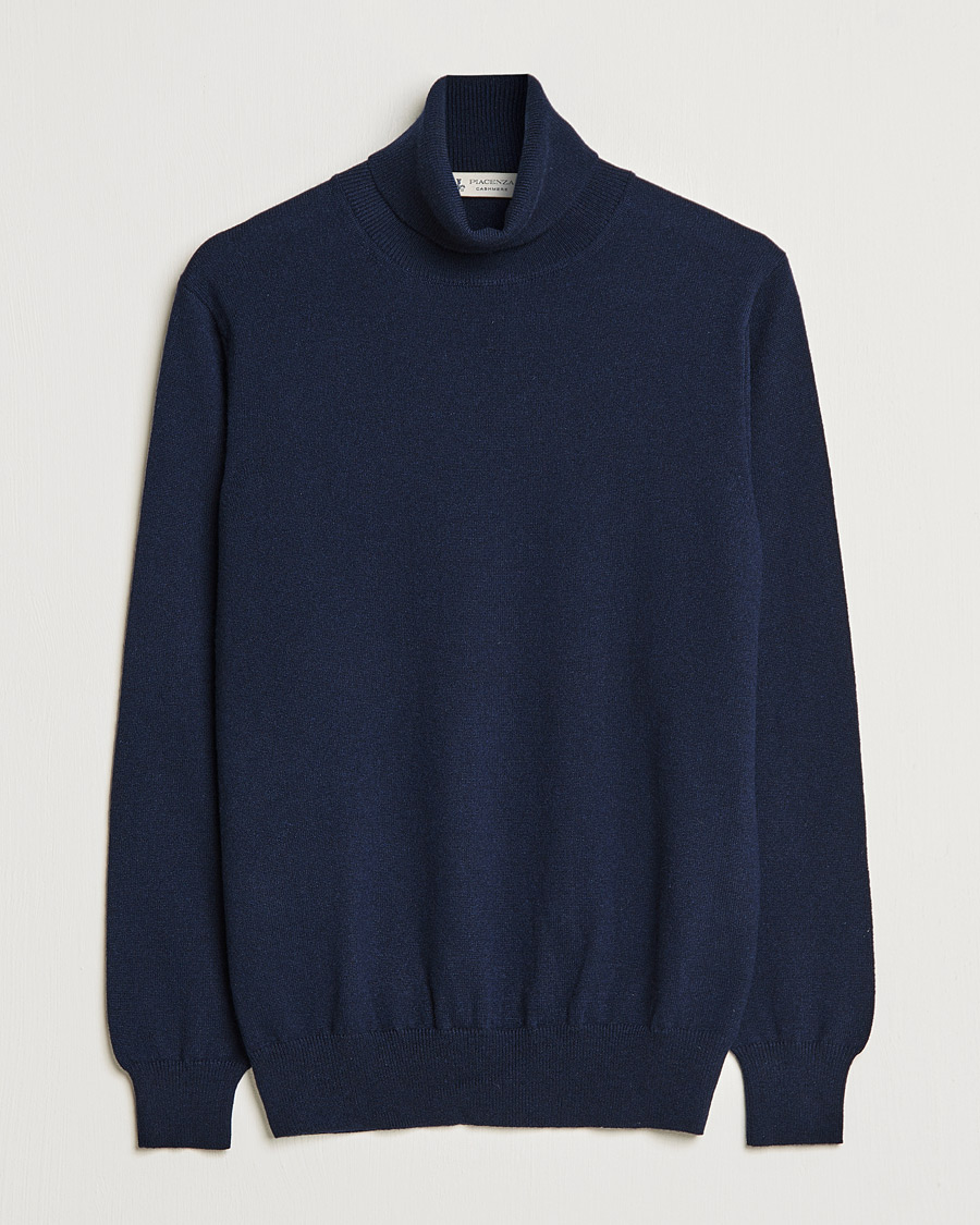 Heren | Truien | Piacenza Cashmere | Cashmere Rollneck Sweater Navy