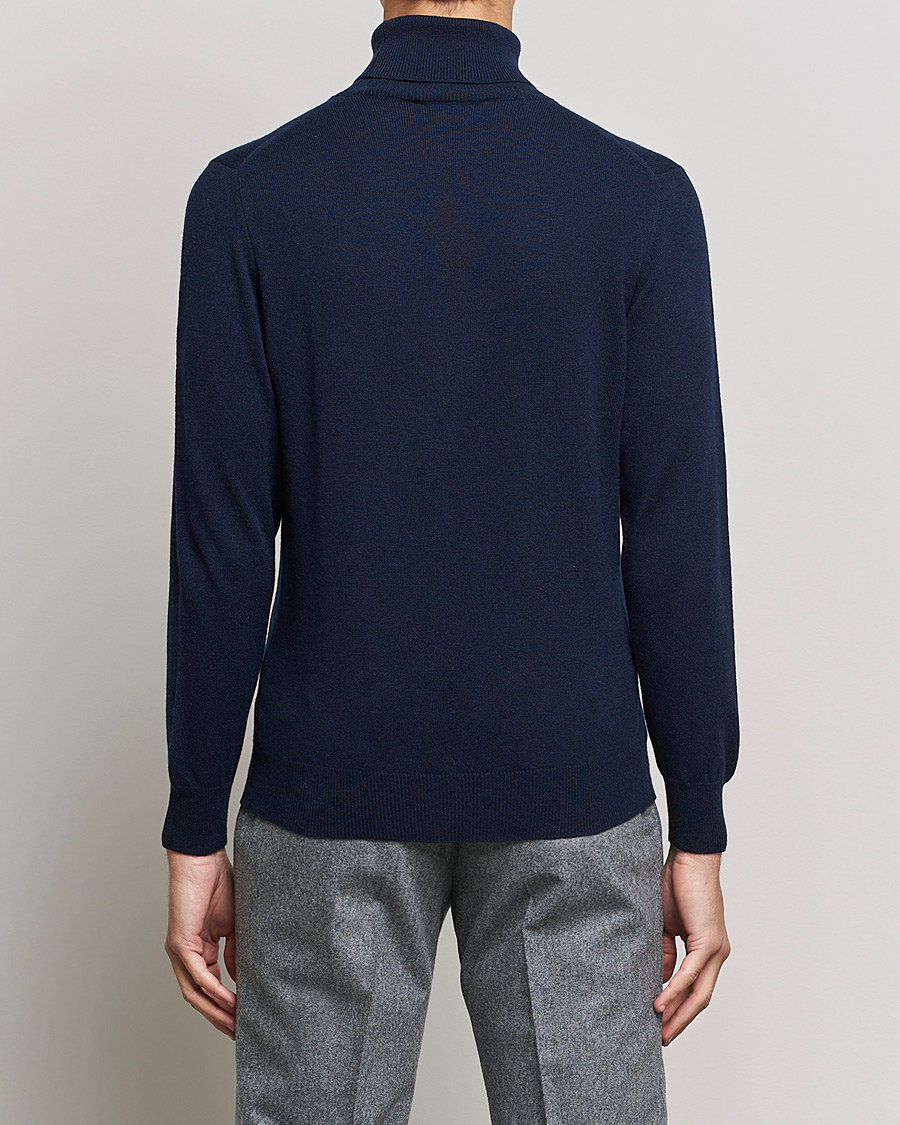 Heren | Truien | Piacenza Cashmere | Cashmere Rollneck Sweater Navy