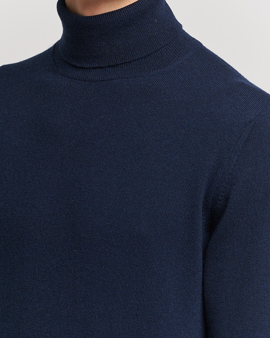 Heren | Truien | Piacenza Cashmere | Cashmere Rollneck Sweater Navy