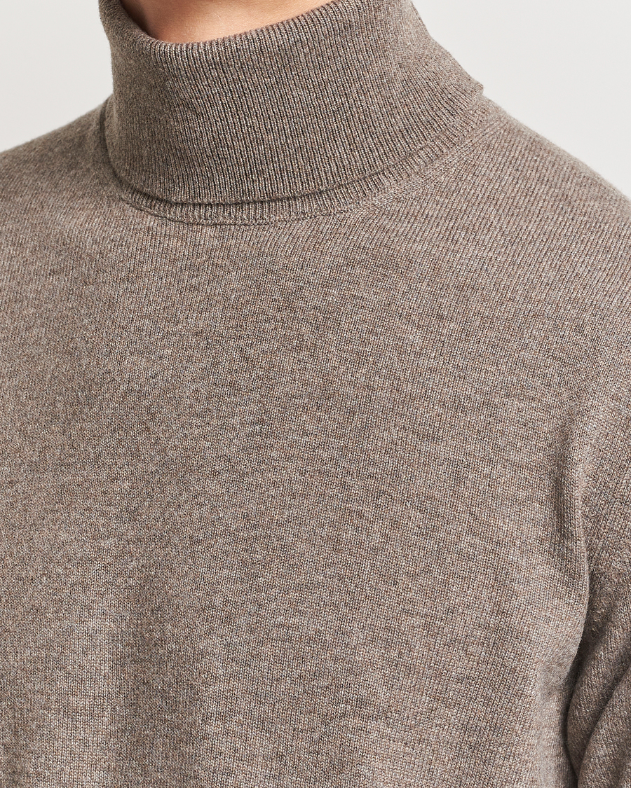 Heren | Truien | Piacenza Cashmere | Cashmere Rollneck Sweater Brown