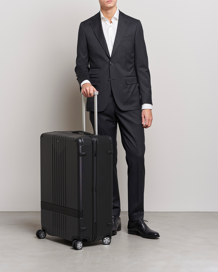Homme | Montblanc Trolley Medium/Large 4 Wheels Black | Montblanc | Trolley Medium/Large 4 Wheels Black