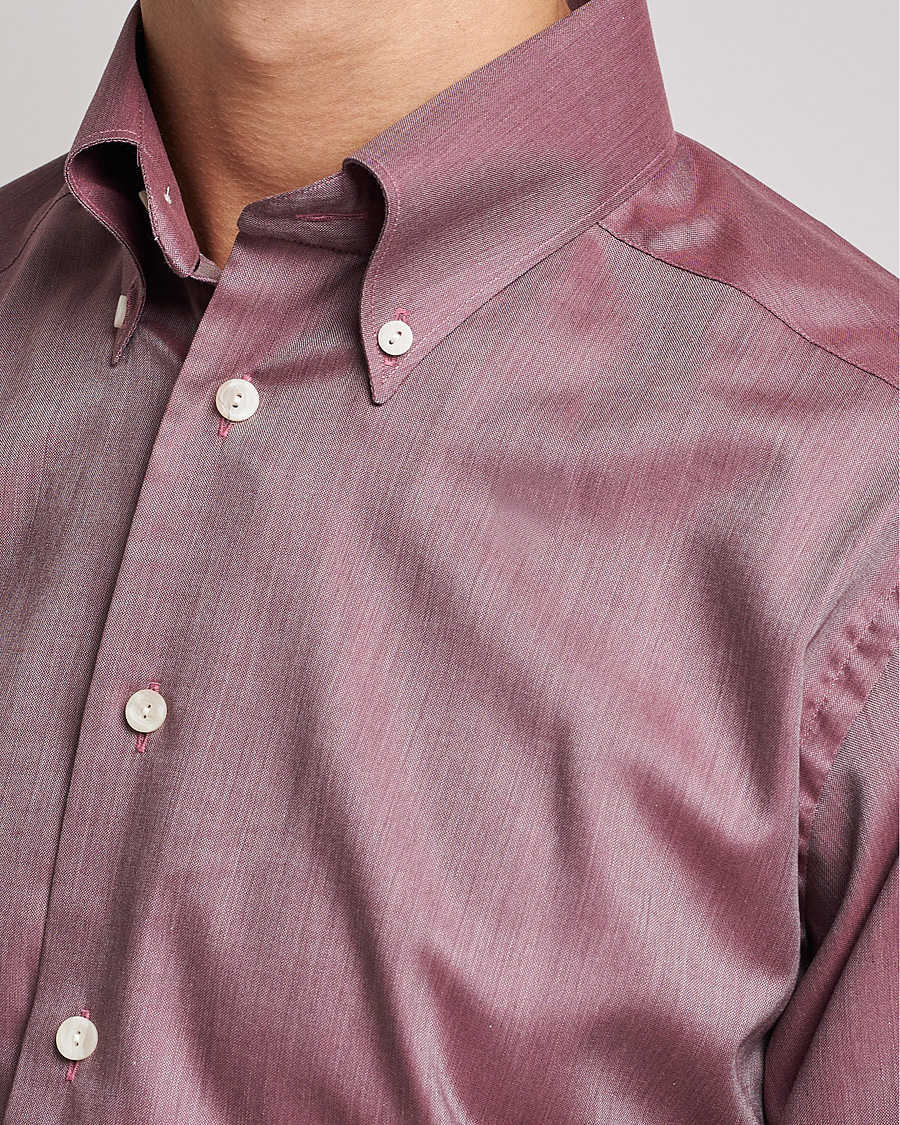 Heren | Overhemden | Eton | Wrinkle Free Button Down Oxford Shirt Red