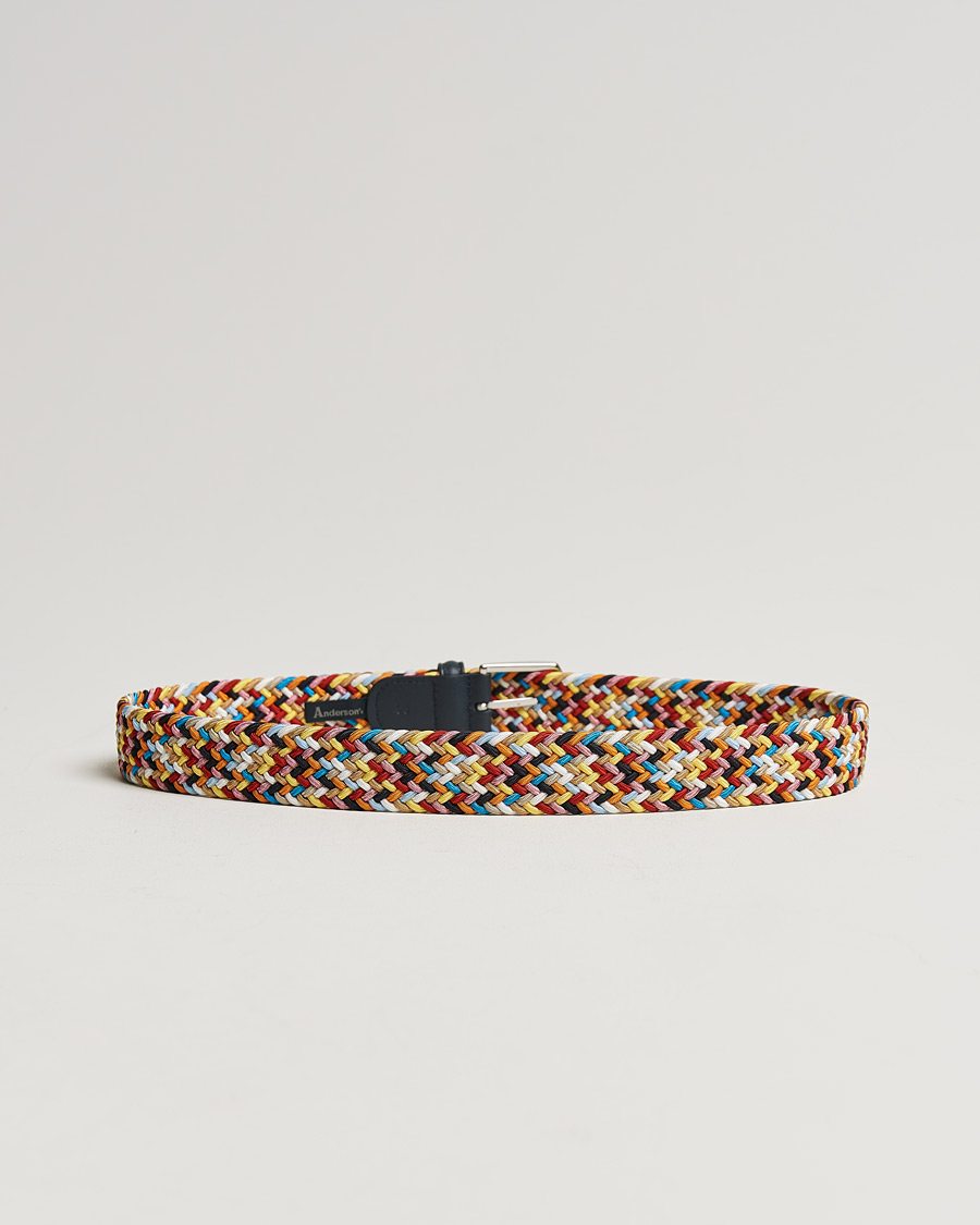 Homme | Ceintures | Anderson's | Stretch Woven 3,5 cm Belt Multi