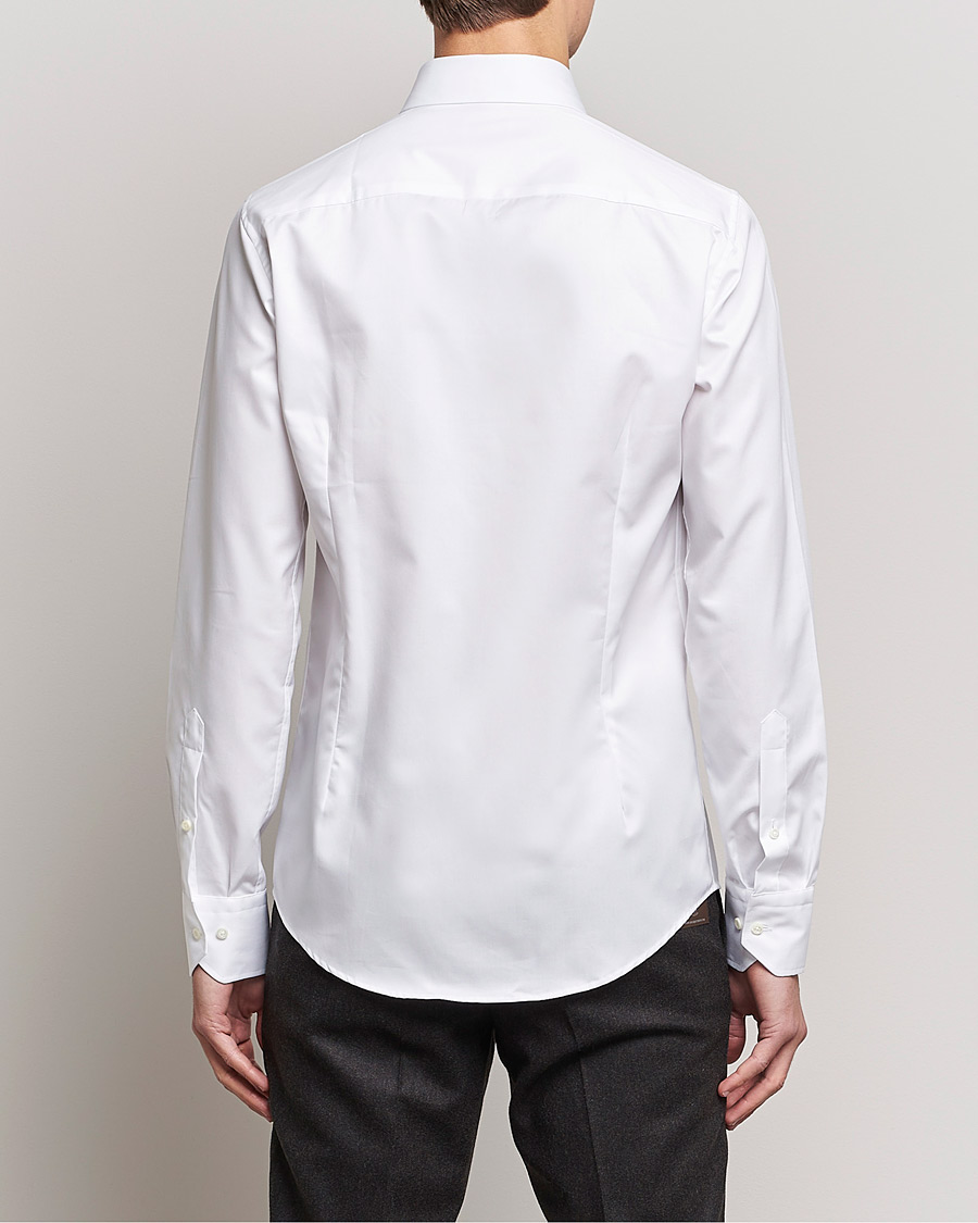 Heren | Overhemden | Stenströms | Superslim Plain Shirt White