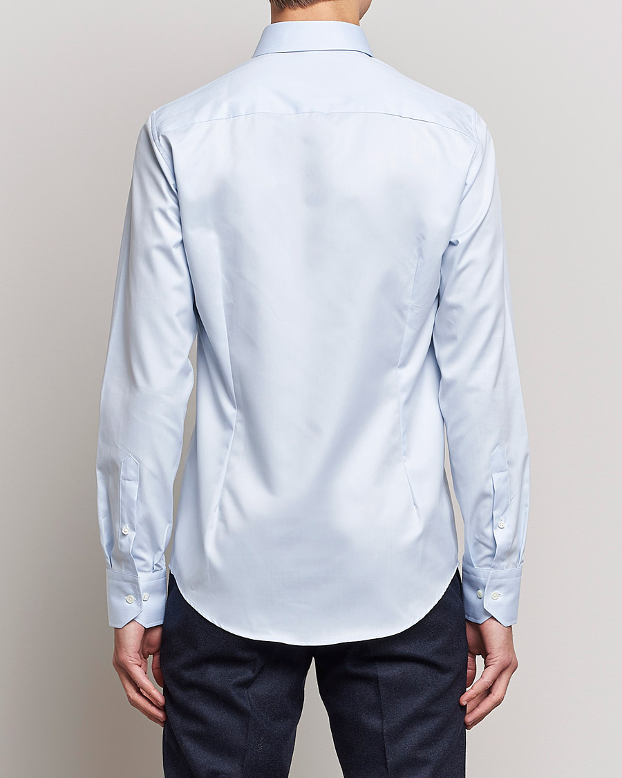 Heren | Overhemden | Stenströms | Superslim Plain Shirt Blue
