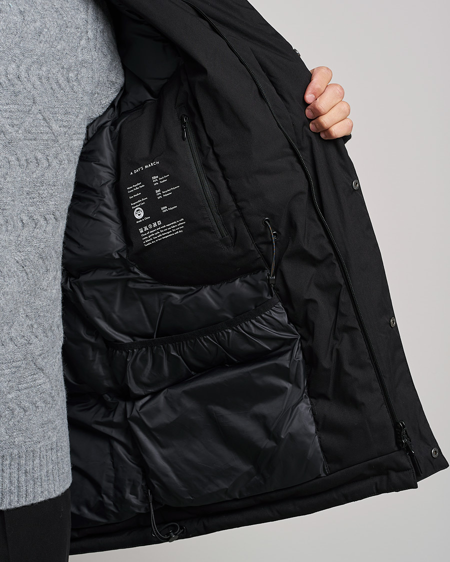 Heren | Jassen | A Day's March | Caraz Puffer Parka Black