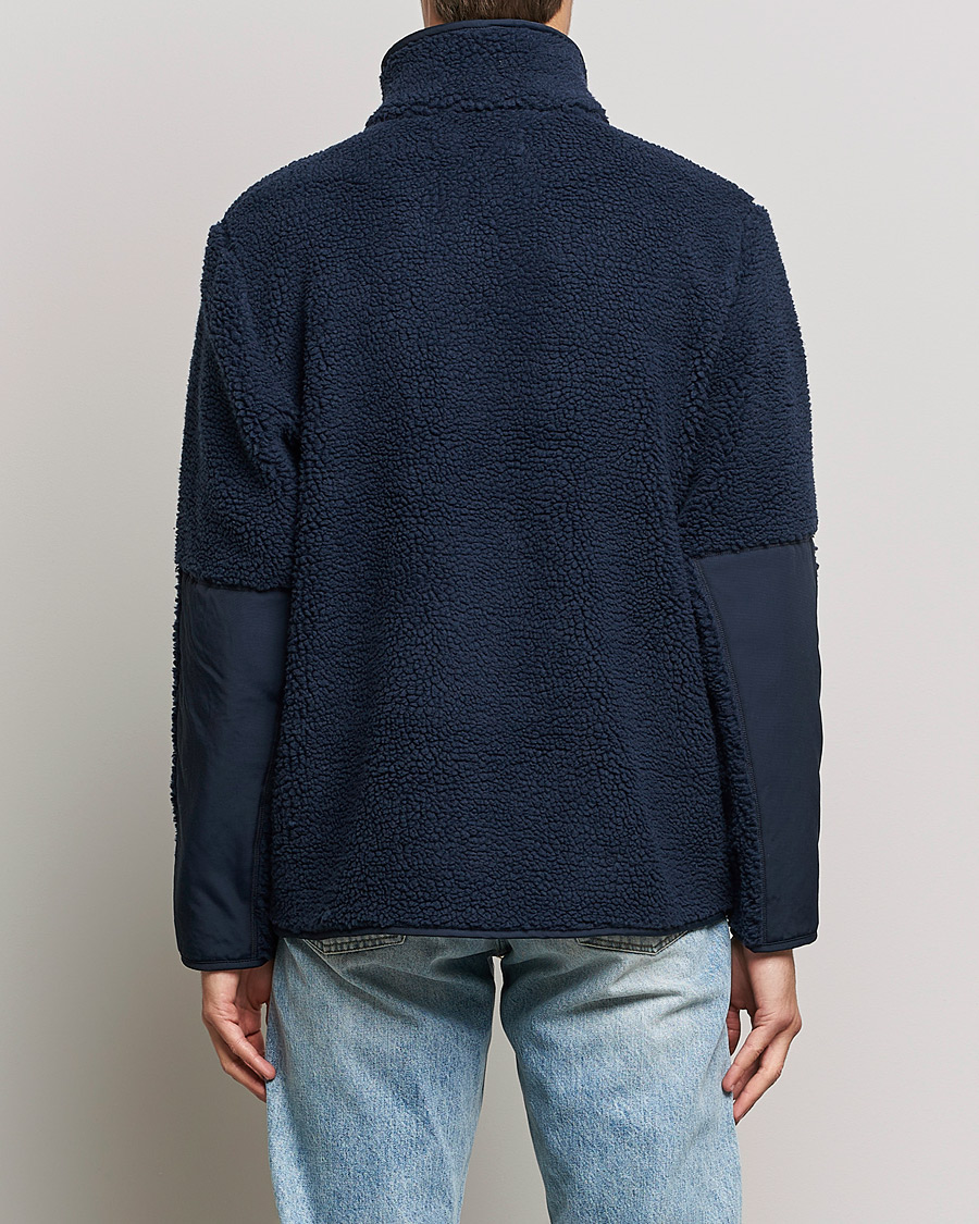 Homme | Pulls Et Tricots | A Day's March | Tone Pile Fleece Jacket Navy