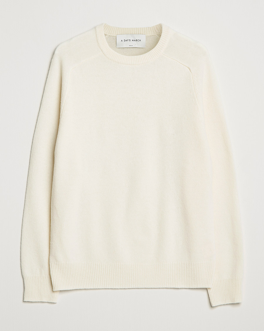 Homme | Pulls Et Tricots | A Day's March | Brodick Lambswool Sweater Off White