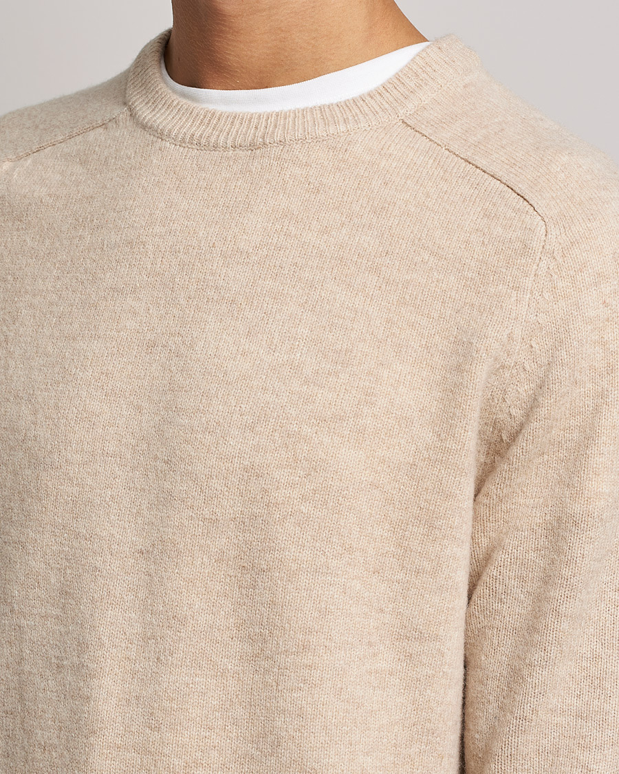 Homme | Pulls Et Tricots | A Day's March | Brodick Lambswool Sweater Sand Melange