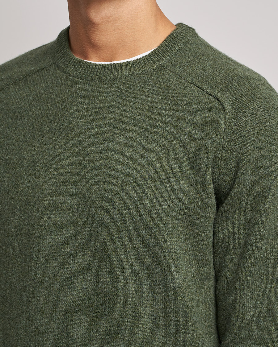 Homme | Pulls Et Tricots | A Day's March | Brodick Lambswool Sweater Olive