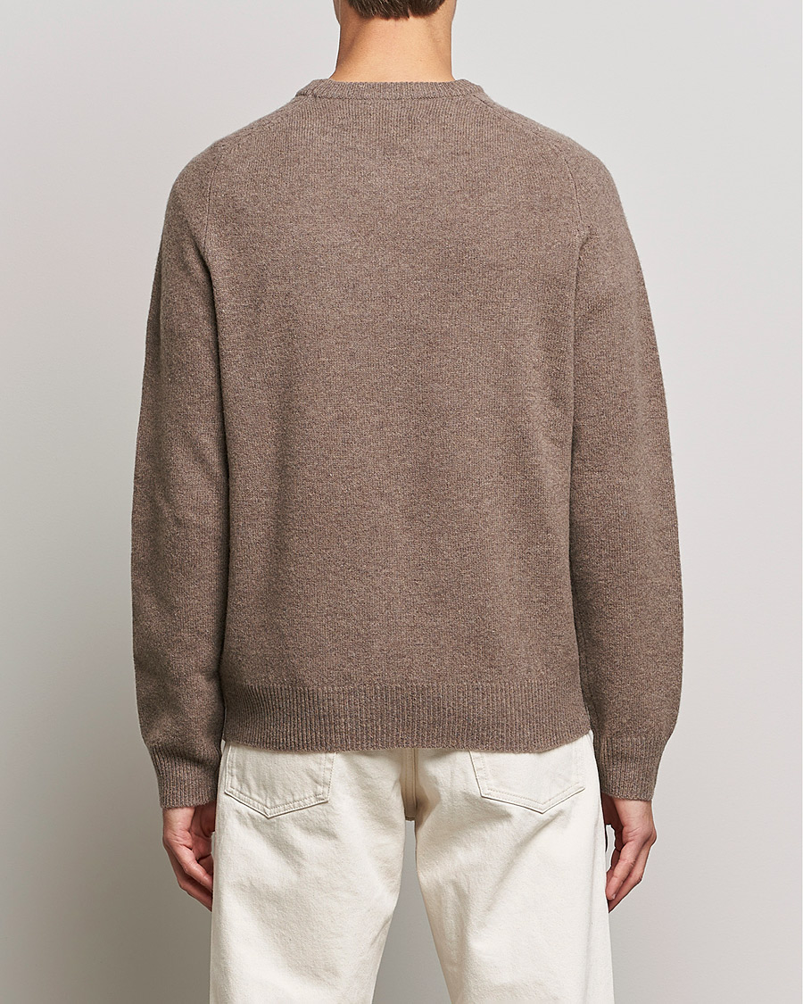 Homme | Pulls Et Tricots | A Day's March | Brodick Lambswool Sweater Taupe Melange
