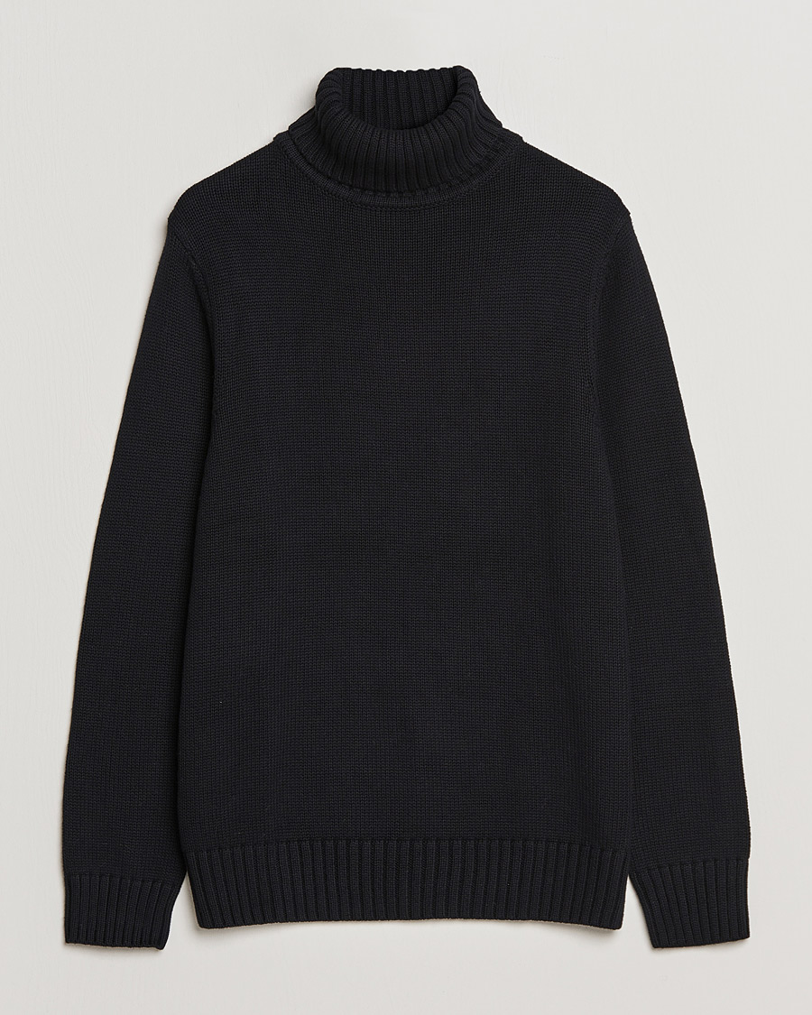 Homme | Pulls Et Tricots | A Day's March | Forres Cotton/Cashmere Rollneck Black