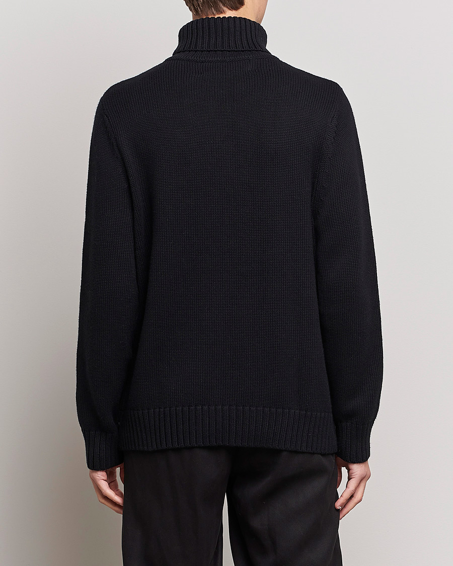 Homme | Pulls Et Tricots | A Day's March | Forres Cotton/Cashmere Rollneck Black