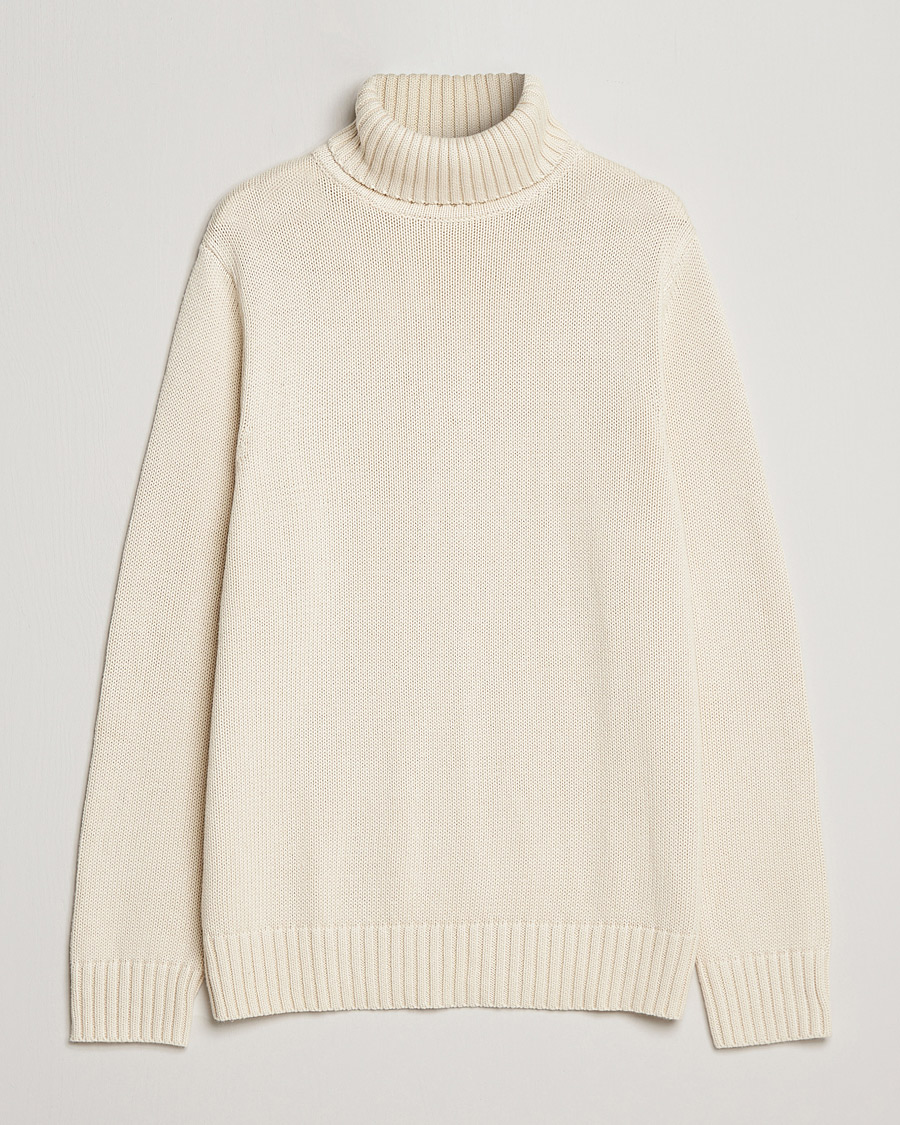 Homme | Pulls Et Tricots | A Day's March | Forres Cotton/Cashmere Rollneck Off White