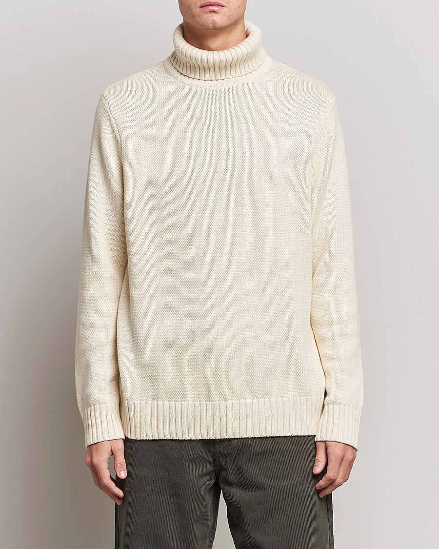 Homme | Pulls Et Tricots | A Day's March | Forres Cotton/Cashmere Rollneck Off White