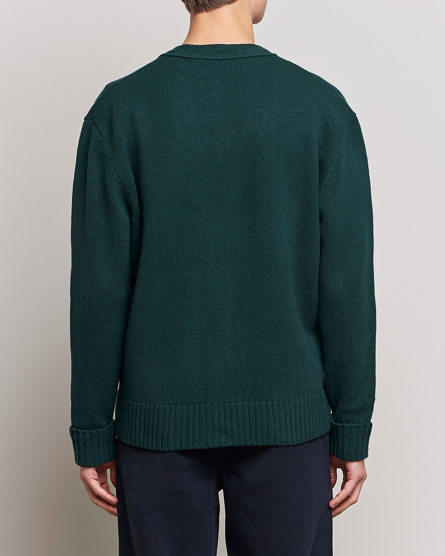 Homme | Pulls Et Tricots | A Day's March | Snag Lambswool Cardigan Bottle Green